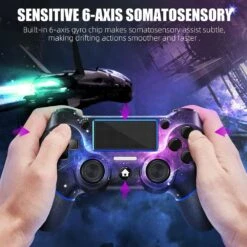 AceGamer SAMINRA Replacement For PS4 Controller With 2 Thumb Grips, Design Starry Sky Custom V2 Wireless Game Controllers, Compatible With PS4, Slim, Pro And Windows PC -Appliantrix Cheap Store 71JIUJ3GbYL. AC SL1000