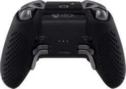 EXtremeRate Black Soft Anti-Slip Silicone Cover Skins, Controller Protective Case For New Xbox One Elite Series 2, Xbox Elite 2 Core With Thumb Grips Analog Caps -Appliantrix Cheap Store 71Jk2FAr6L. AC SL1500