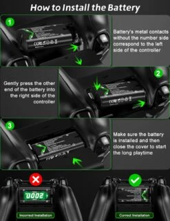 Rechargeable Battery Pack For Xbox One Controller, 4 X 2000mAh Xbox One Rechargeable Battery Pack Charger, Compatible With Xbox One/S/X/Elite/Series X|S Controllers -Appliantrix Cheap Store 71KAEe8bN L. AC SL1500