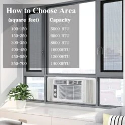 Winado 5,000 BTU Window Air Conditioner, Energy Saving AC Unit With Knob Control, Reusable Filter, 115V/60Hz, Cools Up To 150 Sq.Ft 12 Winado 5,000 BTU Window Air Conditioner, Energy Saving AC Unit With Knob Control, Reusable Filter, 115V/60Hz, Cools Up To 150 Sq.Ft -Appliantrix Cheap Store 71Ke5rnCAlL. AC SL1500