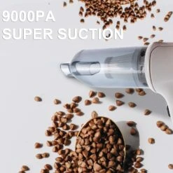 SJ_PAL Handheld Vacuum Cleaner, Portable Car Vacuum Cleaner 9000PA Suction, Mini Cordless Handheld Vacuum Rechargeable Wet & Dry Vacuum Wih 5 Brush Heads -Appliantrix Cheap Store 71KuRR47uKL. AC SL1500