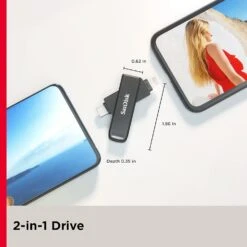 SanDisk 256GB IXpand Flash Drive Luxe For IPhone And USB Type-C Devices - SDIX70N-256G-GN6NE, Black 9 SanDisk 256GB IXpand Flash Drive Luxe For IPhone And USB Type-C Devices - SDIX70N-256G-GN6NE, Black -Appliantrix Cheap Store 71Kuyr1zmML. AC SL1500