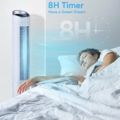 Trustech Evaporative Cooler - 40" Portable Air Cooler With 70° Oscillating & Humidifying, 3 Speeds & 3 Modes, 8H Timer, Cooling Tower Fan With Remote,2 Ice Boxes, Quiet Swamp Cooler For Rooms, Office -Appliantrix Cheap Store 71LLKJ4NVL. AC SL1500