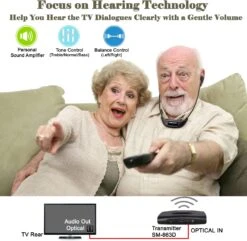 SIMOLIO Infrared Wireless TV Headphones, TV Hearing Device For Digital & Analog TVs, TV Listening Headphones For Seniors & Hard Of Hearing With Voice Highlighting, Balance And Tone Adjustment SM-863D 11 SIMOLIO Infrared Wireless TV Headphones, TV Hearing Device For Digital & Analog TVs, TV Listening Headphones For Seniors & Hard Of Hearing With Voice Highlighting, Balance And Tone Adjustment SM-863D -Appliantrix Cheap Store 71LREz6 zL. AC SL1500