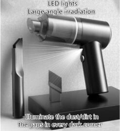 Portable Handheld Wireless Car Vacuum Cleaner - Household USB Charging Cordless Wet And Dry Cleaner Tools - Compact & Large Suction Mini Vacuum Cleaner For Home Car Office Hair Floor (Black) -Appliantrix Cheap Store 71M13p2wEGL. AC SL1500