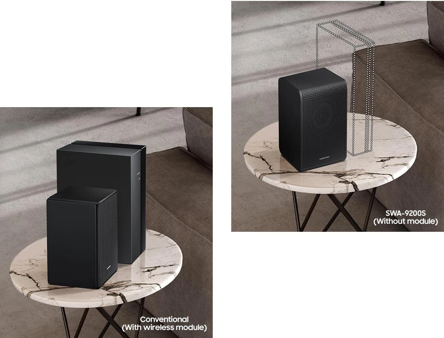 SAMSUNG SWA-9200S Wireless Rear Speaker Kit, Upgrade Soundbar System To True Surround Sound Experience, Latest Model,Black 5 SAMSUNG SWA-9200S Wireless Rear Speaker Kit, Upgrade Soundbar System To True Surround Sound Experience, Latest Model,Black - Image 5