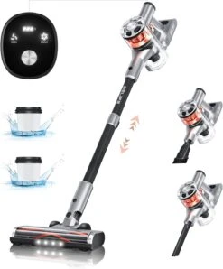 Belife S10 Cordless Vacuum Cleaner, Stick Vacuum Cleaners For Home Carpet And Hardwood Floor, Household Wireless Vacuum For Pet Hair, 22Kpa Powerful Digital Motor, Up To 40Min Runtime