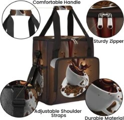 Coffee Cup Coffee Maker Carring Bag Coffee Beans Travel Carrying Storage Tote Bag Compatible With Keurig K-Mini Or K-Mini Plus Portable Single Serve Coffee Brewer Case With Pockets For K-cup Pods -Appliantrix Cheap Store 71NguaJTG6L. AC SL1200