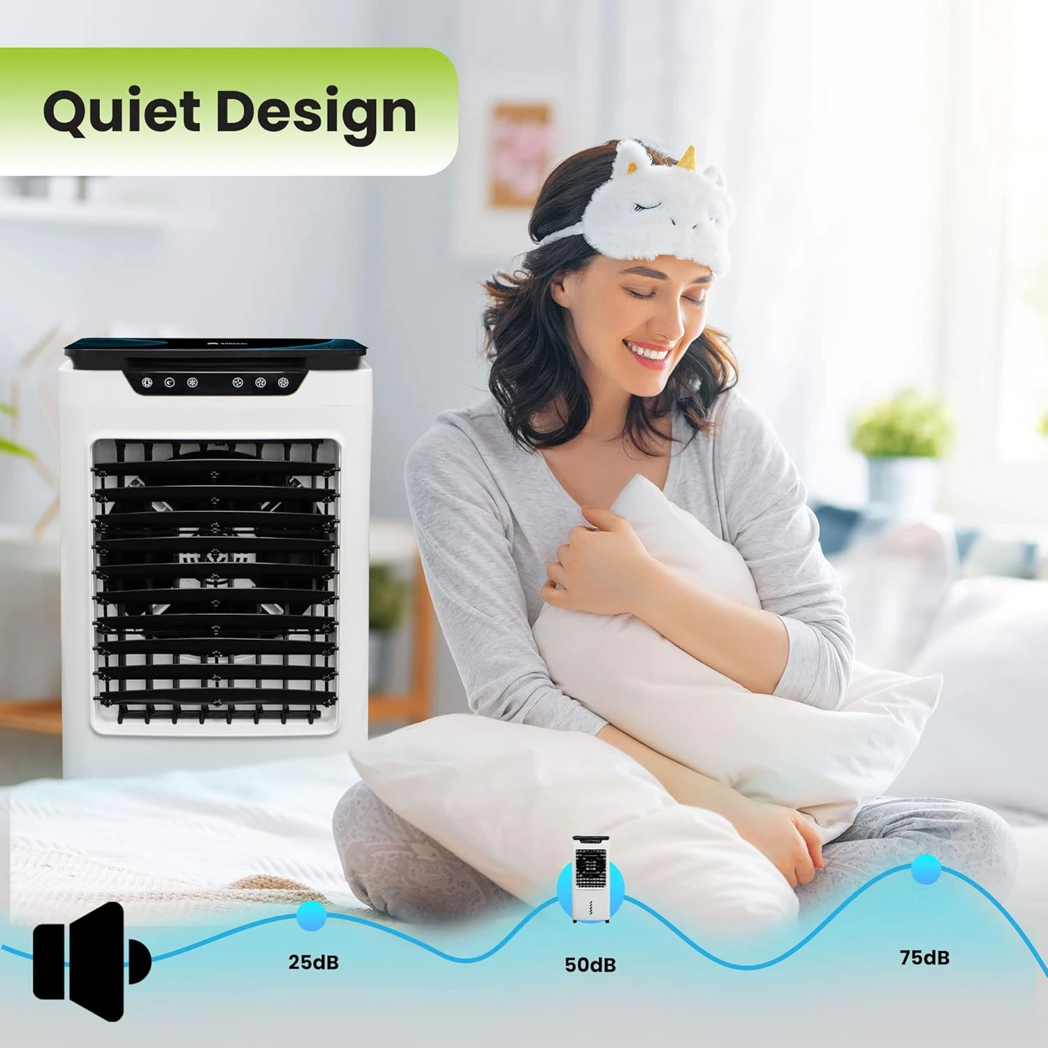 Gorilla Gadgets Premium Indoor Air Cooler 1,100 Sq Ft / 5300 CFM, Portable & Modern Design, Wind Oscillation, 9.6 Gallon Water Tank, 4 Caster Wheels, Remote Included (LBW-6500RC) 8 Gorilla Gadgets Premium Indoor Air Cooler 1,100 Sq Ft / 5300 CFM, Portable & Modern Design, Wind Oscillation, 9.6 Gallon Water Tank, 4 Caster Wheels, Remote Included (LBW-6500RC) - Image 8