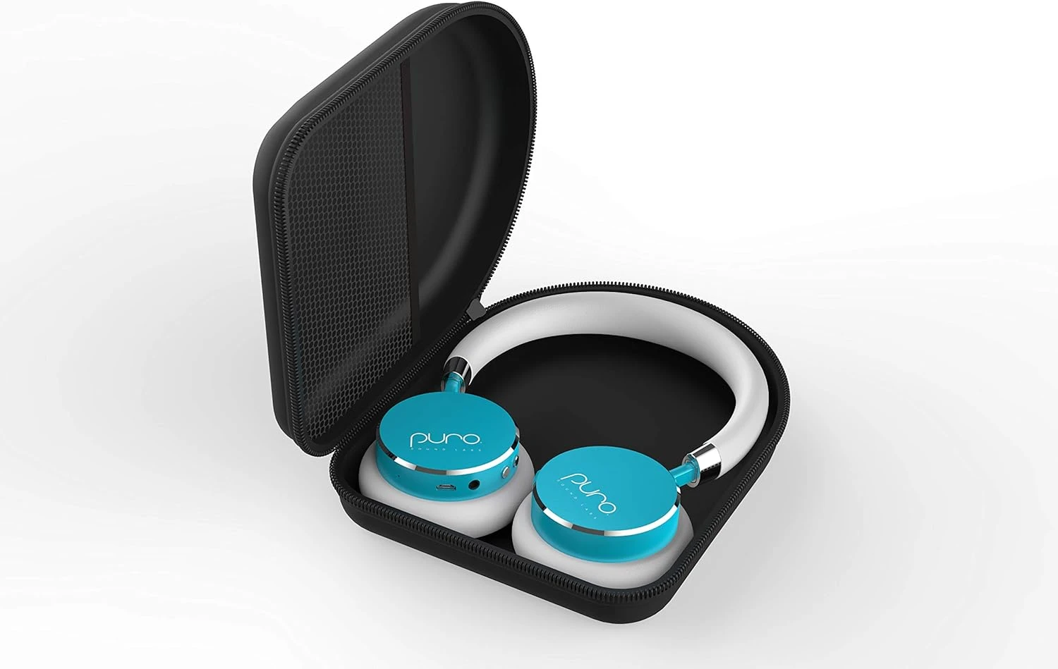 Puro Sound Labs BT2200s Volume Limited Kids’ Bluetooth Headphones – Safer Headphones For Kids – Studio-Grade Audio Quality & Noise Isolation- Light Teal 2 Puro Sound Labs BT2200s Volume Limited Kids’ Bluetooth Headphones – Safer Headphones For Kids – Studio-Grade Audio Quality & Noise Isolation- Light Teal - Image 2