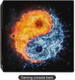 Fire And Water-Yin Yang Sticker Skin For PS-4 Slim Console And Controller Full Wrap Skin Protector Cover Compatible With PS-4 Pro -Appliantrix Cheap Store 71ON9IBqsnL. AC SL1500