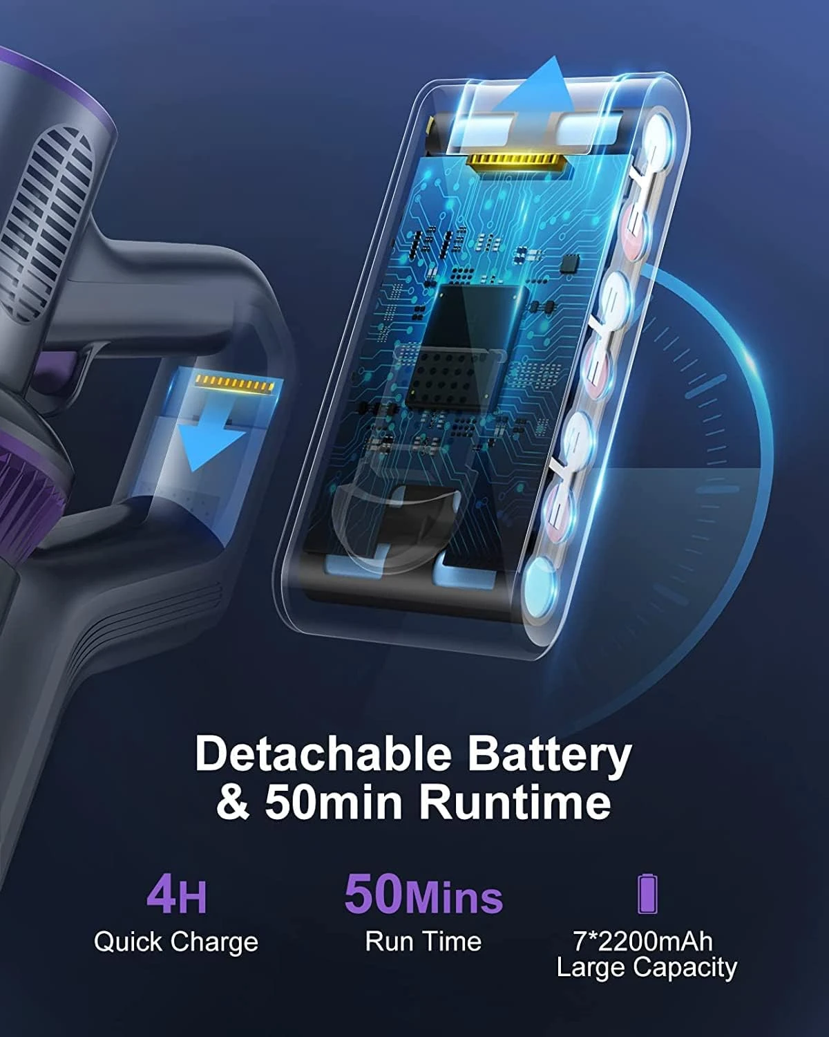 WLUPEL Repalcement Battery KB-H015 Cordless Vacuum Cleaner 2 WLUPEL Repalcement Battery KB-H015 Cordless Vacuum Cleaner - Image 2