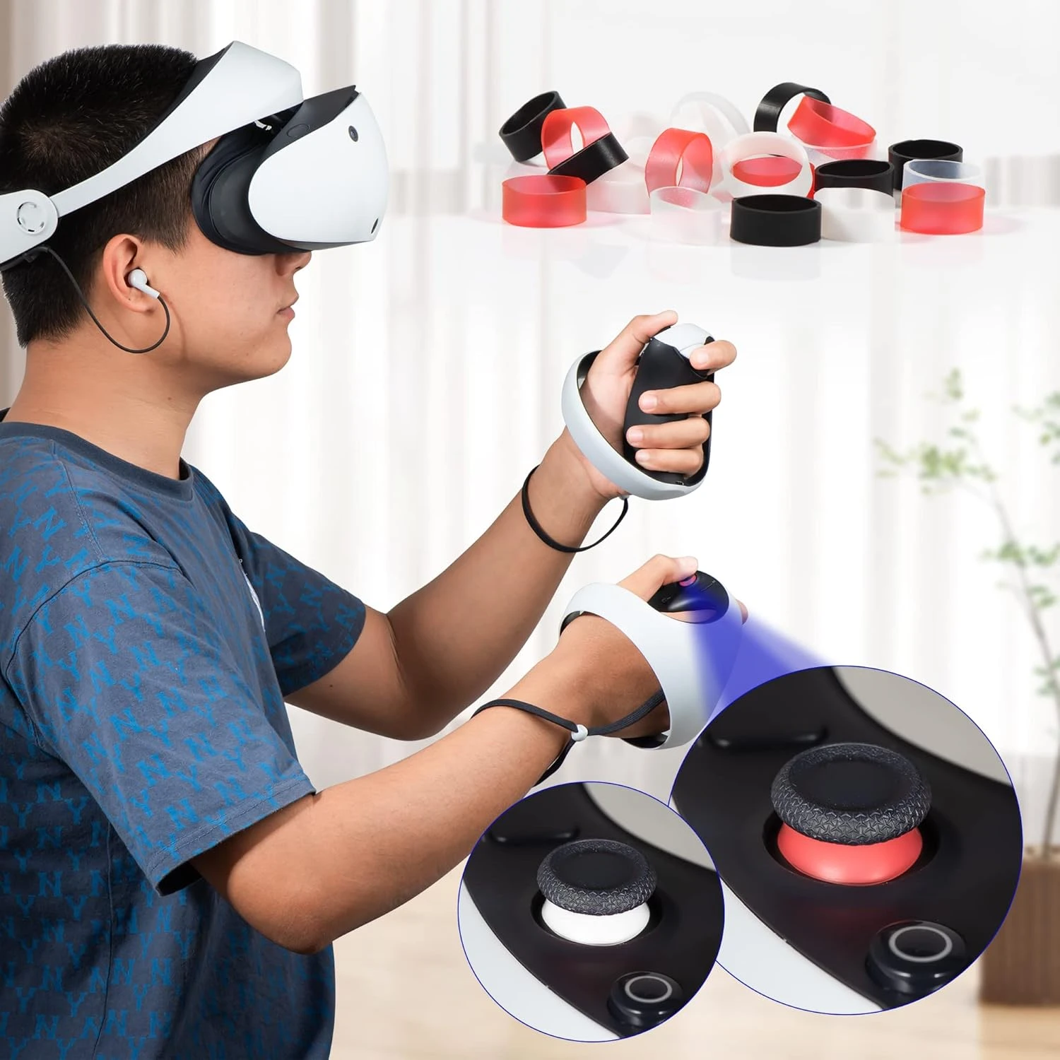 DEVASO 24 Pcs Joystick Protectors, Silicone Elastic Joystick Protective Ring, Reduce Noise, Invisible Protection, Controller Accessories For Steam Deck/Switch/Xbox/ROG Ally/PS5/PS4/PS VR2 5 DEVASO 24 Pcs Joystick Protectors, Silicone Elastic Joystick Protective Ring, Reduce Noise, Invisible Protection, Controller Accessories For Steam Deck/Switch/Xbox/ROG Ally/PS5/PS4/PS VR2 - Image 5