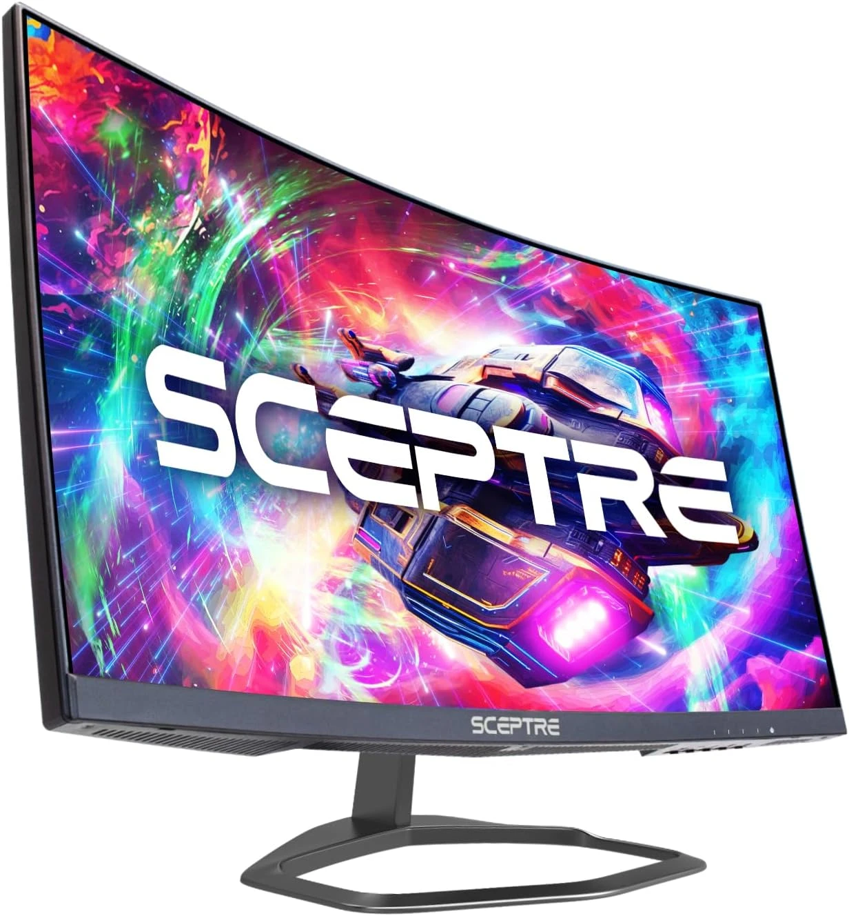 Sceptre Curved 24.5-inch Gaming Monitor Up To 240Hz 1080p R1500 1ms DisplayPort X2 HDMI X2 Blue Light Shift Build-in Speakers, Machine Black 2023 (C255B-FWT240) 1 Sceptre Curved 24.5-inch Gaming Monitor Up To 240Hz 1080p R1500 1ms DisplayPort X2 HDMI X2 Blue Light Shift Build-in Speakers, Machine Black 2023 (C255B-FWT240)