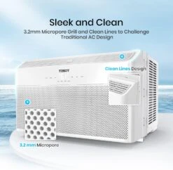 TOSOT 8,000 BTU Window Air Conditioner - Quiet Operation, Energy Star, And Remote Control- Window Mounting AC Unit Fast Cooling For Spaces Up To 350 Sq. Ft. Tranquility Series 11 TOSOT 8,000 BTU Window Air Conditioner - Quiet Operation, Energy Star, And Remote Control- Window Mounting AC Unit Fast Cooling For Spaces Up To 350 Sq. Ft. Tranquility Series -Appliantrix Cheap Store 71PAGHRr4LL. AC SL1500