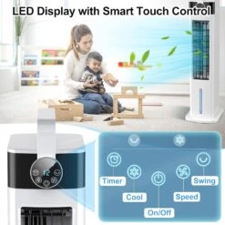 Portable Air Conditioners, 3-IN-1 Air Conditioner Portable For Room, 3 Speeds Evaporative Air Cooler, Fast Cooling Portable AC W/Timer, 52° Oscillation Tower Fan, Remote Swamp Cooler For Office -Appliantrix Cheap Store 71PIE4ePXQL. AC SL1500