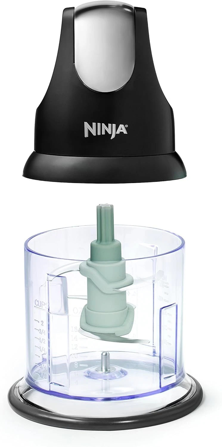Ninja Food Chopper Express Chop With 200-Watt, 16-Ounce Bowl For Mincing, Chopping, Grinding, Blending And Meal Prep (NJ110GR) 7 Ninja Food Chopper Express Chop With 200-Watt, 16-Ounce Bowl For Mincing, Chopping, Grinding, Blending And Meal Prep (NJ110GR) - Image 7