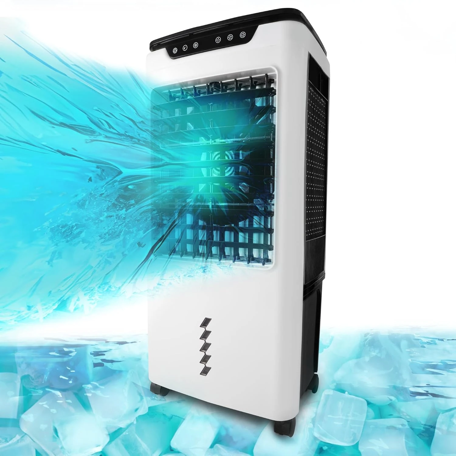 Gorilla Gadgets Premium Indoor Air Cooler 1,100 Sq Ft / 5300 CFM, Portable & Modern Design, Wind Oscillation, 9.6 Gallon Water Tank, 4 Caster Wheels, Remote Included (LBW-6500RC) 1 Gorilla Gadgets Premium Indoor Air Cooler 1,100 Sq Ft / 5300 CFM, Portable & Modern Design, Wind Oscillation, 9.6 Gallon Water Tank, 4 Caster Wheels, Remote Included (LBW-6500RC)