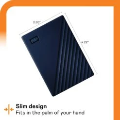 WD 2TB My Passport For Mac, Portable External Hard Drive With Backup Software And Password Protection, Blue - WDBA2D0020BBL-WESN -Appliantrix Cheap Store 71Q1855cfL. AC SL1500