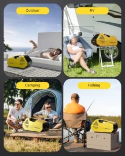 Iorbur Link, 2380BTU Fast Cooling Outdoor, 240W Low Power Consumption Portable Mini Air Conditioner For Camping Tent, RV, Car, Truck, Van And Fishing-Yellow 13 Iorbur Link, 2380BTU Fast Cooling Outdoor, 240W Low Power Consumption Portable Mini Air Conditioner For Camping Tent, RV, Car, Truck, Van And Fishing-Yellow -Appliantrix Cheap Store 71RLj480teL. AC SL1500