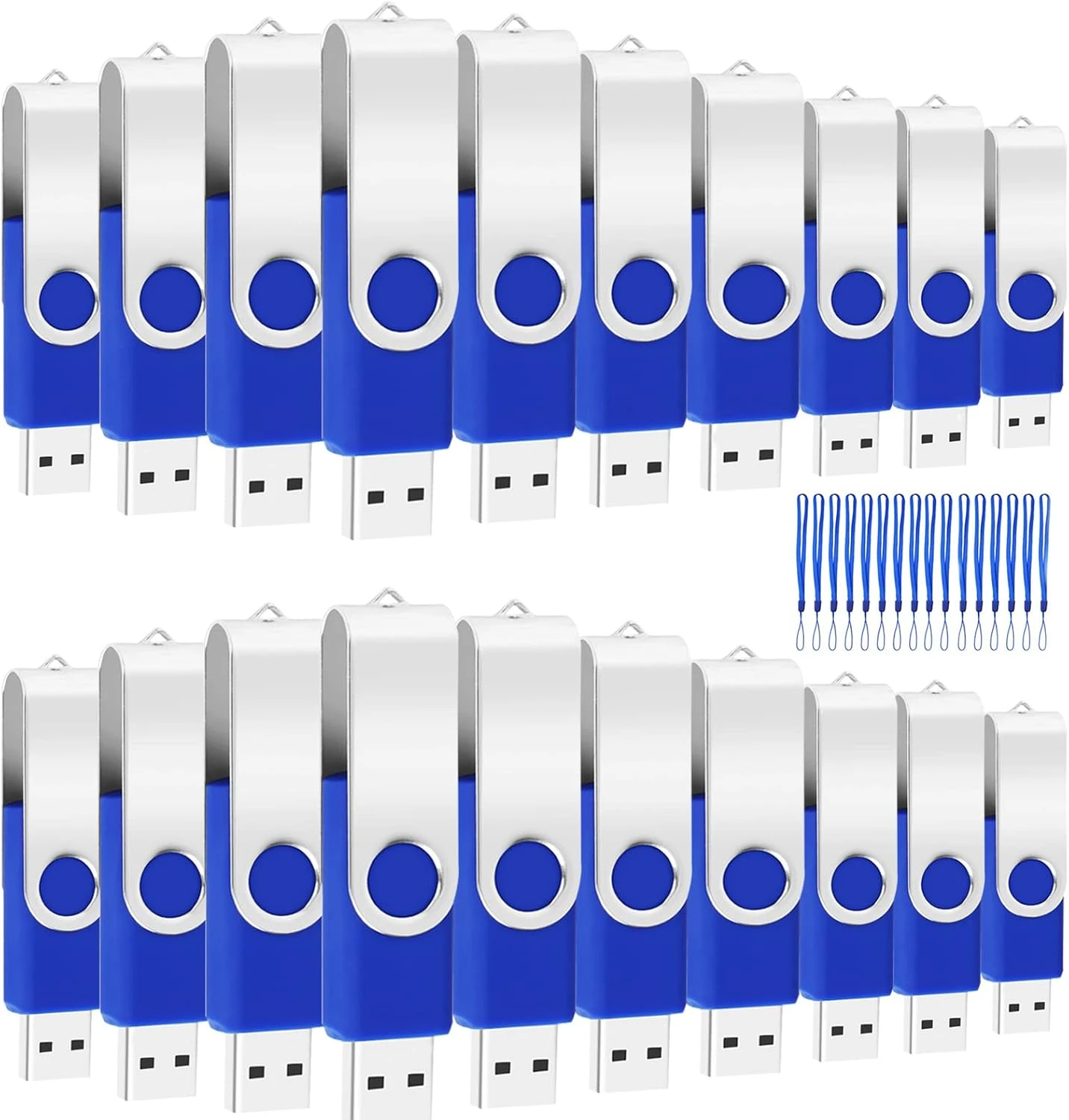 20 PCS 4GB EASTBULL USB 2.0 Metal 4GB Flash Drive Bulk Thumb Drive Pack Swivel USB (Blue 20Pack) 1 20 PCS 4GB EASTBULL USB 2.0 Metal 4GB Flash Drive Bulk Thumb Drive Pack Swivel USB (Blue 20Pack)