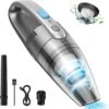Oraimo Handheld Vacuum Cleaner, Hand Held Cordless Rechargeable, Car Vacuum Cleaner With Long Runtime / 3.5 H Quick Charge, Lightweight Enough For Home, Kitchen And Car Cleaning (Grey)