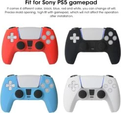 PS5 Game Console 4Pcs Silicone Case, Dust Proof Sweat Proof Anti Squeeze, High Fit Gamepad Sleeve Accessory -Appliantrix Cheap Store 71SGSyHf5HL. AC SL1500
