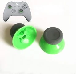 2 PCS Replacement Analog Thumbstick Cover Case Joystick Thumb Sticks Caps For Xbox ONE, Xbox ONE S Slim, Xbox ONE X PS4 Controller (Green)