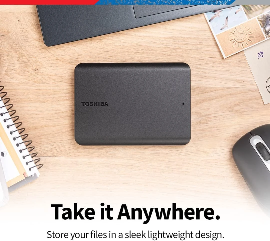 Toshiba Canvio Basics 2TB Portable External Hard Drive USB 3.0, Black - HDTB520XK3AA 4 Toshiba Canvio Basics 2TB Portable External Hard Drive USB 3.0, Black - HDTB520XK3AA - Image 4