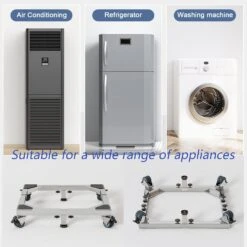 CHINCHILLA Heavy Duty All Stainless Steel Mobile Fridge Stand Base, Washing Machine Stand With Wheels, Adjustable Furniture Dolly For Washer, Refrigerator And Dryer(large 11 CHINCHILLA Heavy Duty All Stainless Steel Mobile Fridge Stand Base, Washing Machine Stand With Wheels, Adjustable Furniture Dolly For Washer, Refrigerator And Dryer(large -Appliantrix Cheap Store 71UqUHIqRnL. AC SL1500