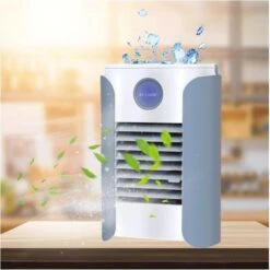 Portable Air Conditioner With Bluetooth Speaker Function,USB Air Coolwr With Handle,Humidifying Air Cooler USB For Bedroom Home Office Outdoor Usage