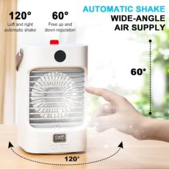 Portable Air Conditioner, Mini AC Unit Small Personal Evaporative Air Cooler, 7 Colors Light 3 Speeds, Quiet Humidifier Fan For Bedroom, Office, Car, Camping, Desk 14 Portable Air Conditioner, Mini AC Unit Small Personal Evaporative Air Cooler, 7 Colors Light 3 Speeds, Quiet Humidifier Fan For Bedroom, Office, Car, Camping, Desk -Appliantrix Cheap Store 71VMvConUL. AC SL1500