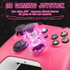 Gamrombo 32Ft Wireless Controller Compatible For Xbox Series X/S/Xbox One/Xbox One X/S/Android/iOS/PC Windows 7/8/10/11, Built-in Dual Vibration/3.5mm Audio Jack/TURBO/Macro Function -Deep Pink -Appliantrix Cheap Store 71WJ9L9sXJL. AC SL1500