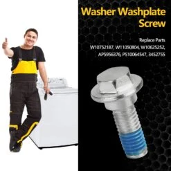 W10752187 W11050804 Washer Washplate Screw Compatible With Whirlpool Washing Machine Washplate Agitator Bolt - 2 Pack -Appliantrix Cheap Store 71X5zh2 7rL. SL1500