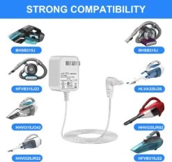QIHOWHUE 15V Charger For Black And Decker 90627870 Dustbuster Handheld Vacuum HHVI320JR02 HHVI315JO42 HLVA320JS10 S003AQU1500015 Power Cord -Appliantrix Cheap Store 71Y4kJRA80L. AC SL1500