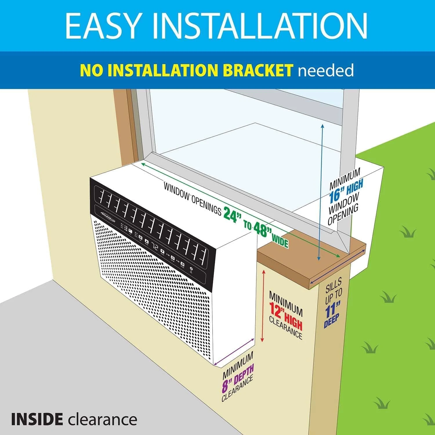 Soleus Air Exclusive 8,000 BTU With WiFi Over The Sill Air Conditioner, Class Of Its Own For Safety And Whisper Quiet, Along With Keeping Your Window View (Fits Up To 11" Wide Window Sill) 6 Soleus Air Exclusive 8,000 BTU With WiFi Over The Sill Air Conditioner, Class Of Its Own For Safety And Whisper Quiet, Along With Keeping Your Window View (Fits Up To 11" Wide Window Sill) - Image 6