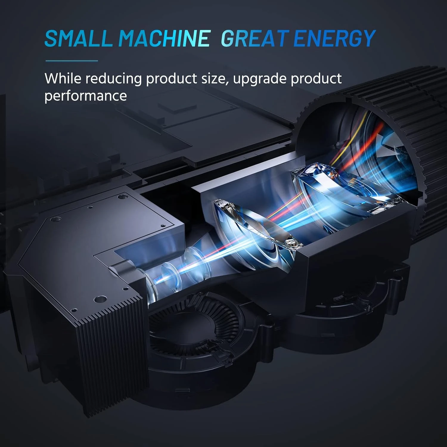 Mini Projector For IPhone, ELEPHAS 2023 Upgraded 1080P HD Projector, 8000L Portable Projector With Tripod And Carry Bag, Movie Projector Compatible With Android/iOS/Windows/TV Stick/HDMI/USB 3 Mini Projector For IPhone, ELEPHAS 2023 Upgraded 1080P HD Projector, 8000L Portable Projector With Tripod And Carry Bag, Movie Projector Compatible With Android/iOS/Windows/TV Stick/HDMI/USB - Image 3