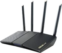 ASUS RT-AX1800S Dual Band WiFi 6 Extendable Router, Subscription-Free Network Security, Parental Control, Built-in VPN, AiMesh Compatible, Gaming & Streaming, Smart Home