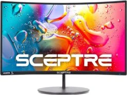 Sceptre Curved 24-inch Gaming Monitor 1080p R1500 98% SRGB HDMI X2 VGA Build-in Speakers, VESA Wall Mount Machine Black (C248W-1920RN Series) -Appliantrix Cheap Store 71YsgB8ywOL. AC SL1383