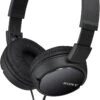 Sony ZX Series Wired On-Ear Headphones, Black MDR-ZX110
