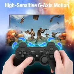 TESSGO PS3 Controller 2 Pack Compatible With PS-3, Rechargeable Game Wireless Controller With Upgraded Joystick For PlayStation 3 -Appliantrix Cheap Store 71ZeG33mVJL. SL1500