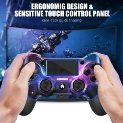 AceGamer SAMINRA Replacement For PS4 Controller With 2 Thumb Grips, Design Starry Sky Custom V2 Wireless Game Controllers, Compatible With PS4, Slim, Pro And Windows PC -Appliantrix Cheap Store 71Zn2ZIKf L. AC SL1000