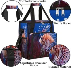 Cfpolar Coffee Maker Carrying Bag Ocean Sea Lionfish Travel Coffee Machine Bag Carrying Organizer Case Portable Single Serve Coffee Brewer Tote Bag Storage Bag For Camping Picnic -Appliantrix Cheap Store 71ZpbYefzvL. AC SL1200