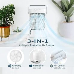 Portable Air Conditioners, Mini Air Conditioner Portable For Room With 3 Speeds And 3 Timer Settings, Personal Air Cooler With Colorful Atmosphere Light For Home, Office, And Travel -Appliantrix Cheap Store 71aNUR3pYAL. AC SL1500