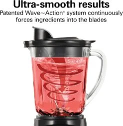 Hamilton Beach Power Elite Wave Action Blender-for Shakes & Smoothies, Puree, Crush Ice, 40 Oz Glass Jar, 12 Functions, Stainless Steel Ice Sabre-Blades, Black (58148A) 11 Hamilton Beach Power Elite Wave Action Blender-for Shakes & Smoothies, Puree, Crush Ice, 40 Oz Glass Jar, 12 Functions, Stainless Steel Ice Sabre-Blades, Black (58148A) -Appliantrix Cheap Store 71bIm4CXxYL. AC SL1500