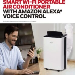 Honeywell Smart WiFi Portable Air Conditioner & Dehumidifier With Alexa Voice Control, Cools Rooms Up To 450 Sq. Ft., Includes Drain Pan & Insulation Tape -Appliantrix Cheap Store 71by0kqMCIL. AC SL1500
