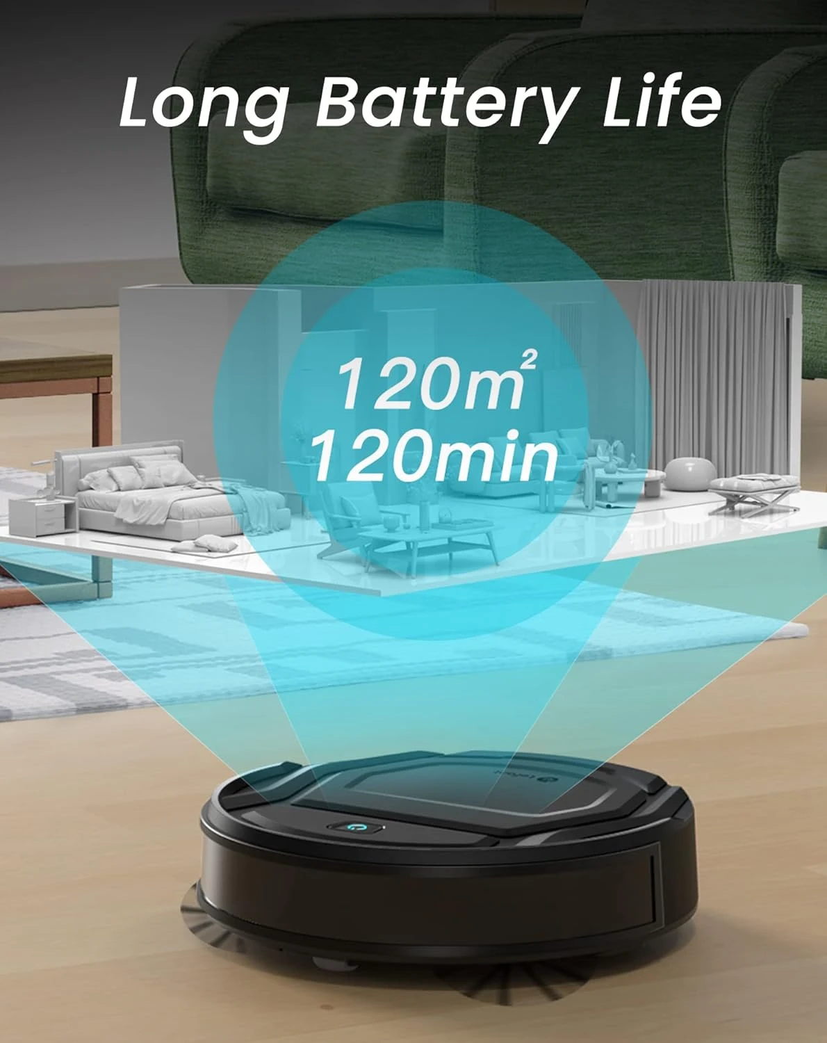 Lefant Robot Vacuum Cleaner With 2200Pa Powerful Suction,Tangle-Free,Wi-Fi/App/Alexa,Featured 6 Cleaning Modes,Self-Charging Slim Robotic Vacuum Cleaner, Ideal For Pet Hair, Hard Floor M210 Pro 5 Lefant Robot Vacuum Cleaner With 2200Pa Powerful Suction,Tangle-Free,Wi-Fi/App/Alexa,Featured 6 Cleaning Modes,Self-Charging Slim Robotic Vacuum Cleaner, Ideal For Pet Hair, Hard Floor M210 Pro - Image 5