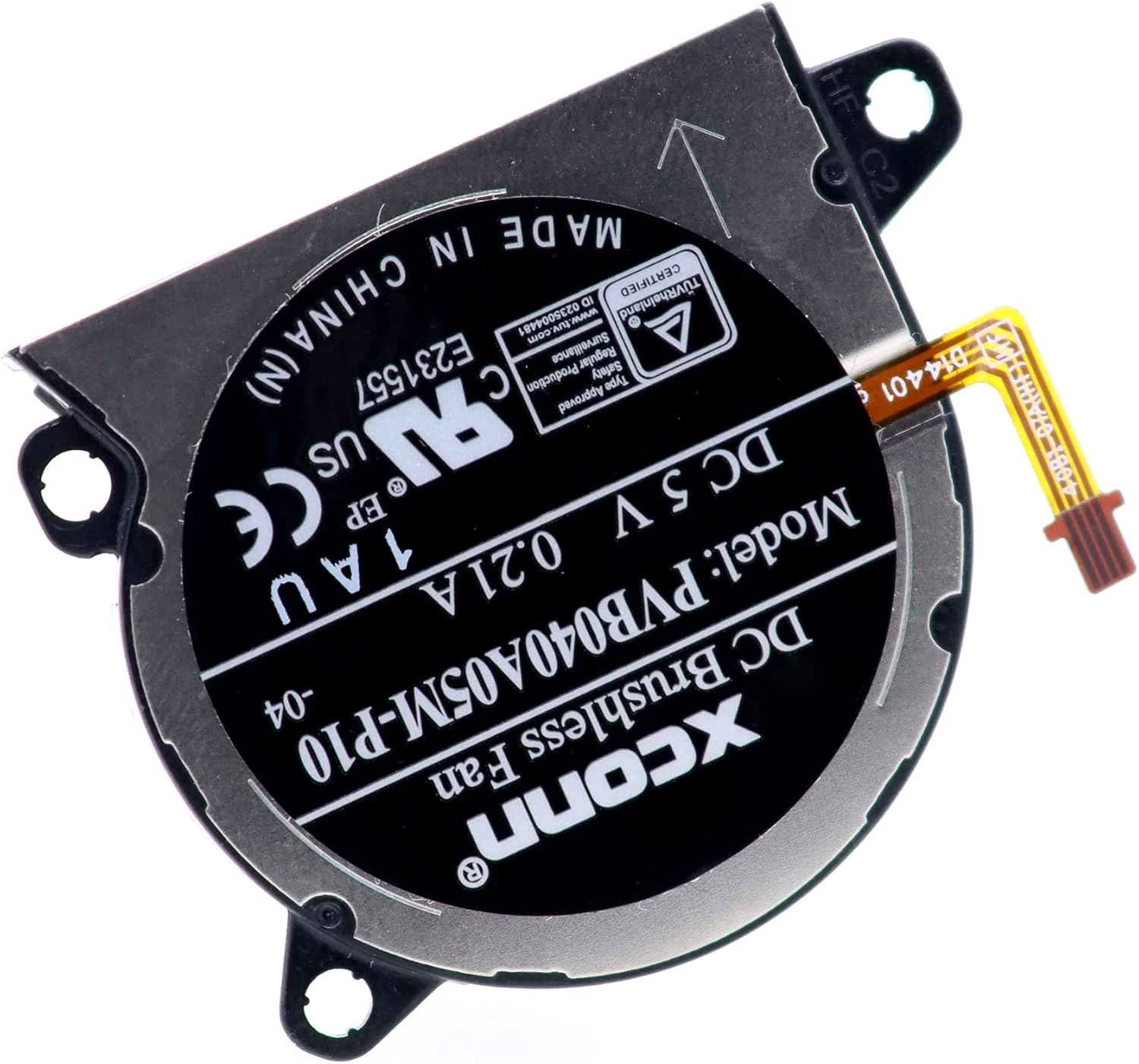 PartEGG 5V / 0.21A CPU Cooling Fan PVB040A05M-P10 Replacement For Nintendo Switch OLED HEG-001 Console (Genuine OEM), Black 4 PartEGG 5V / 0.21A CPU Cooling Fan PVB040A05M-P10 Replacement For Nintendo Switch OLED HEG-001 Console (Genuine OEM), Black - Image 4