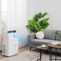 COSTWAY 14000BTU Portable Air Conditioner, 4-in-1 Oscillation Air Cooler With Cooling/Humidifier/Heater/Fan , 3 Speeds Fan, Remote Control, WiFi Smart Control, 4 Universal Casters & Window Kit Included (14000BTU) -Appliantrix Cheap Store 71dy8bDafaL. AC SL1500