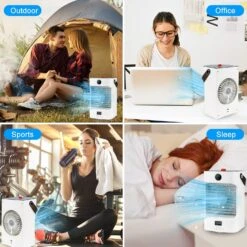 Portable Air Conditioner, Mini AC Unit Small Personal Evaporative Air Cooler, 7 Colors Light 3 Speeds, Quiet Humidifier Fan For Bedroom, Office, Car, Camping, Desk 17 Portable Air Conditioner, Mini AC Unit Small Personal Evaporative Air Cooler, 7 Colors Light 3 Speeds, Quiet Humidifier Fan For Bedroom, Office, Car, Camping, Desk -Appliantrix Cheap Store 71eSXjY3RxL. AC SL1500